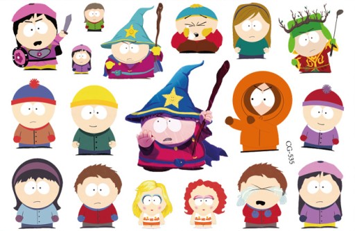 Odnímateľné tetovanie pre deti SOUTH PARK CG535