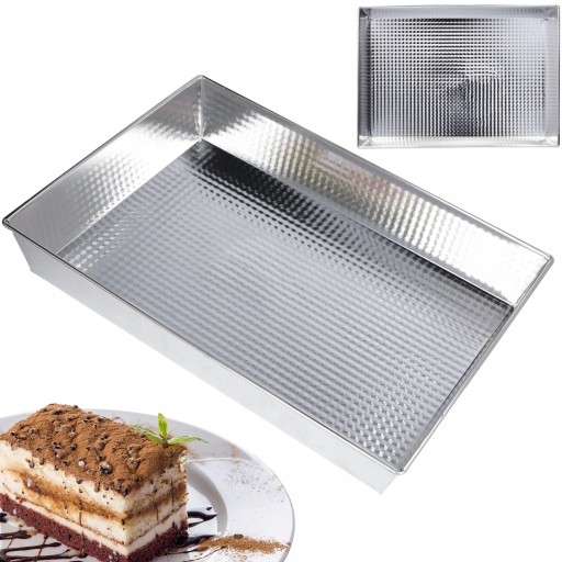 Obdĺžnikový plech na pečenie 36x25 cm veľké tortové plechy