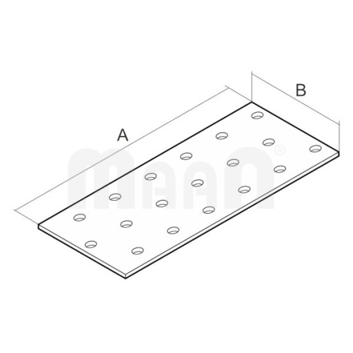 Priama spojka 100 x 20 mm 10 ks