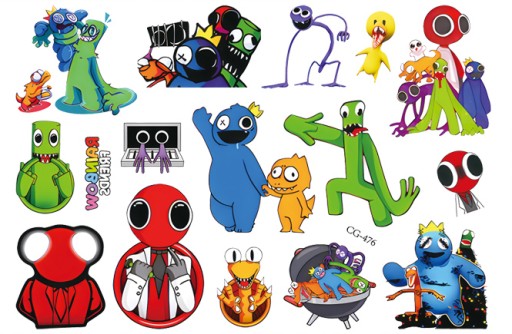 Umývateľné tetovanie RAINBOW FRIENDS CG476 pre deti