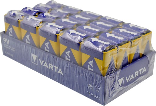 Alkalická batéria VARTA Industrial PRO 9V 6F22