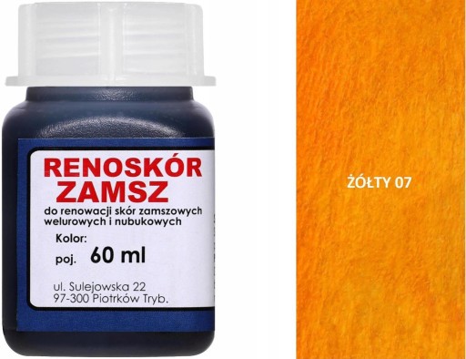 ŽLTÁ 07 ŽLTÁ KOŽA RENO WILBRA REGENERÁCIA NÁTERU ZAMATOVÉHO KOŽENÉHO ČALÚNENIA