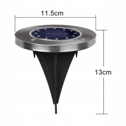 Solárne svietidlo MCE318 LED IP44 12 SMD 4000K