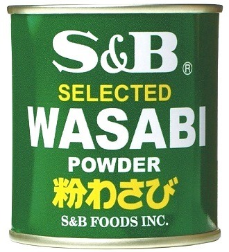 Wasabi chrenový prášok S&B 30g plechovka