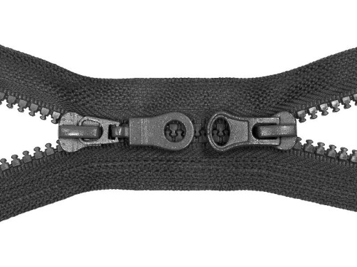 Zips 65 cm, DVOJNÁSUVNÝ #5 Grafit