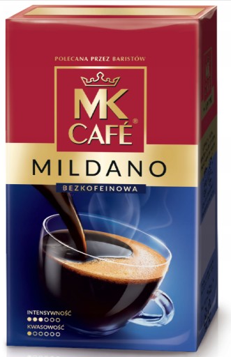 MK Cafe Mildano bezkofeínová mletá káva 250g
