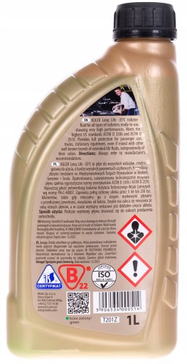 Zelená chladiaca kvapalina K2 KULER 1L -35C