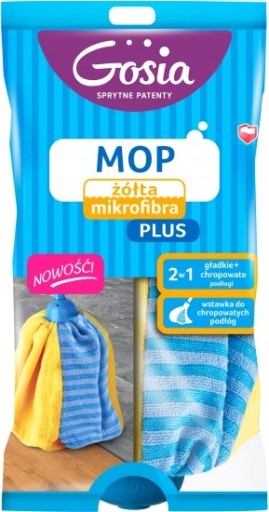 Gosia Mop žlté mikrovlákno PLUS náhradné