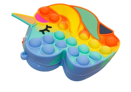 POPIT JEDNOROŽEC TAŠKA 13cm SPÍNA E1357 EMAJ