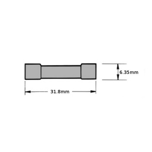 Sklenené poistky 6 x 30mm 250V 6,3A