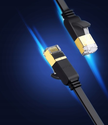 UGREEN NW122 Ethernet RJ45 sieťový kábel, Cat.6A, UTP, 10m (čierny)