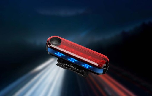 USB zadné svetlo na bicykel 230mAh IP44 SUPERFIRE BTL01