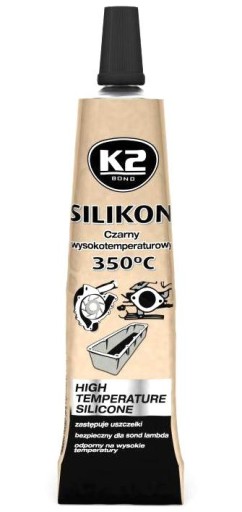 K2 VYSOKOTEPLOTNÝ SILIKÓN ČIERNY +350°C 21G