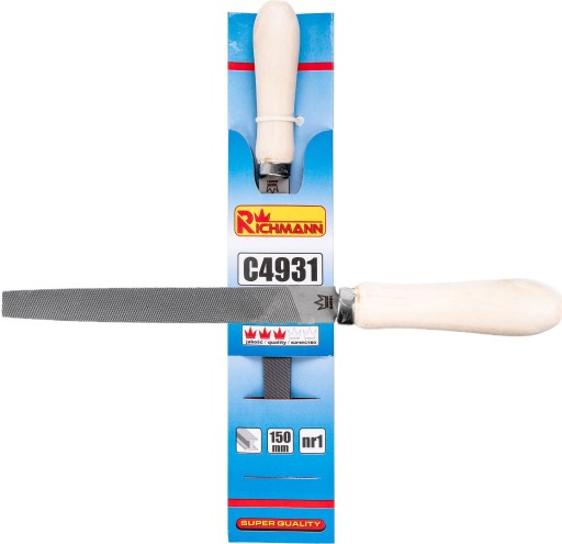 PLOCHÝ PILNÍK 250 mm S DREVENOU RÚČKOU NA KOV RICHMANN C4937