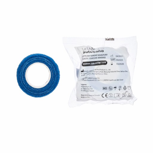 ELASTICKÁ KOHÉZNA BANDÁŽ AUTOBAND VITAMMY 2,5 cm