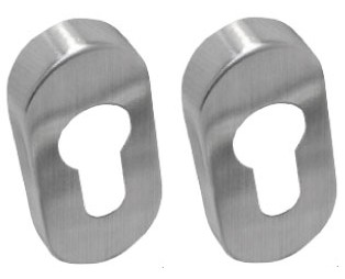 Úzka oválna ceduľka 31mm INOX, nerez