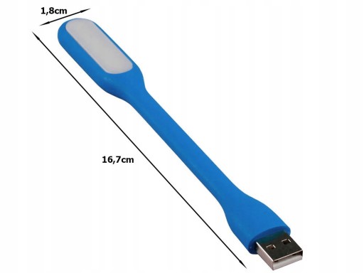SILIKÓNOVÁ USB LAMPA PRE PRENOSNÝ PC 6 LED VÝKONNÁ BIELA FARBA