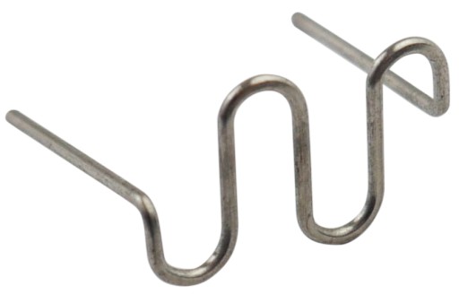 ZOŠÍVAČKY do zváračky plastov RS28, ploché, VEĽKÁ VLNA 0,8 mm, 100 ks.