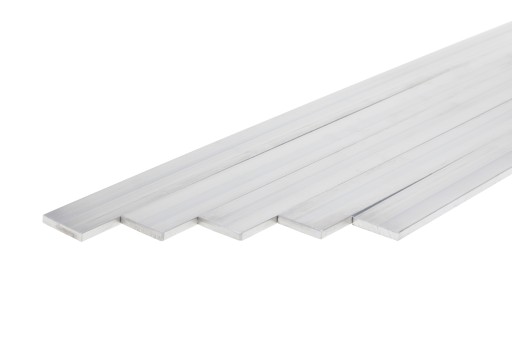 Hliníková lišta plochá 6060 T6 PA38 10x5mm x 0,5mb | 50 cm
