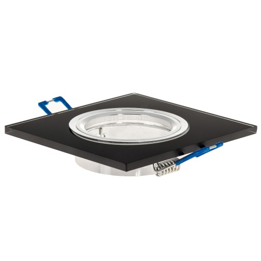 Pevné uchytenie na GU10 SQUARE GLASS BLACK