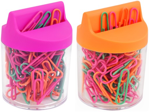 Neónové sponky na papier 28 mm MemoBe 100 ks.