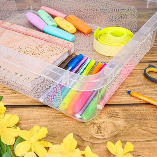 Plastové veko nádoby organizér box 10l, uzamykateľný box box