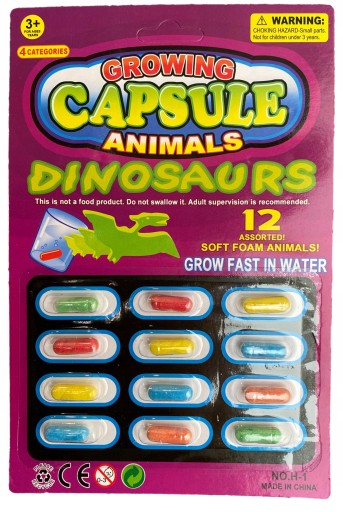 MAGICKÉ KAPSULKY RASTÚCE VO VODE - DINOSAURY