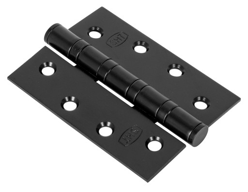 PLÁTOVÝ DVEROVÝ PÁN S LOŽISKAMI, ČIERNA 102 x 76 mm + SKRUTKY
