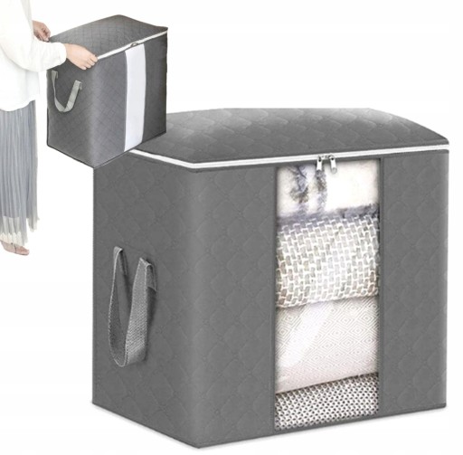 Veľký organizér box na posteľnú bielizeň, oblečenie, tašku, deku, XL, pevný