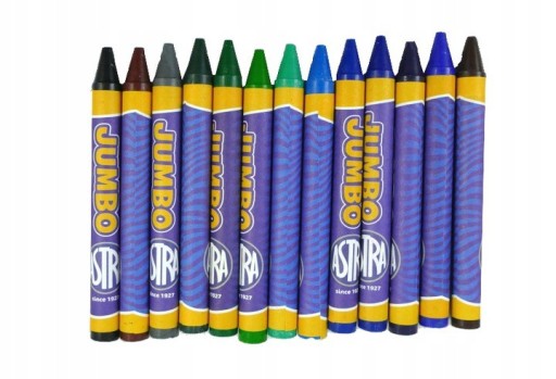 Školské voskovky, 24 farieb, hrubá jumbo Astra