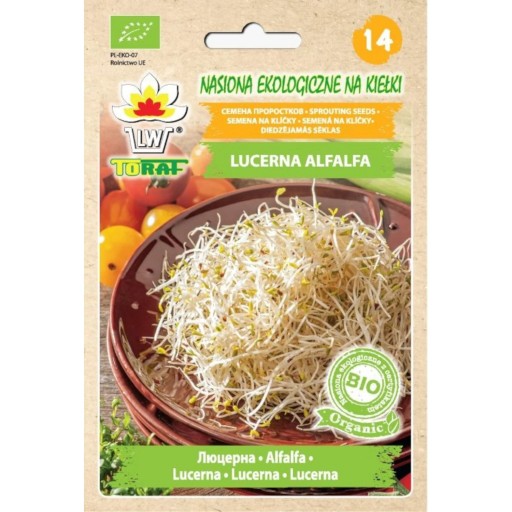 Semená klíčkov LUCERNA BIO 20g klíčky lucerny