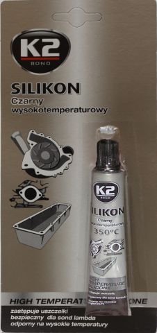 K2-SILIKON ČIERNY 21G 350 ST.BLISTER