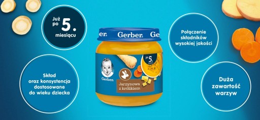 Gerber Zeleninová polievka s králikom po 5 mesiacoch 125g