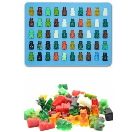 Forma na ľadovú ČOKOLÁDU BEARS JELLY BEARS s pipetou GUMISIE