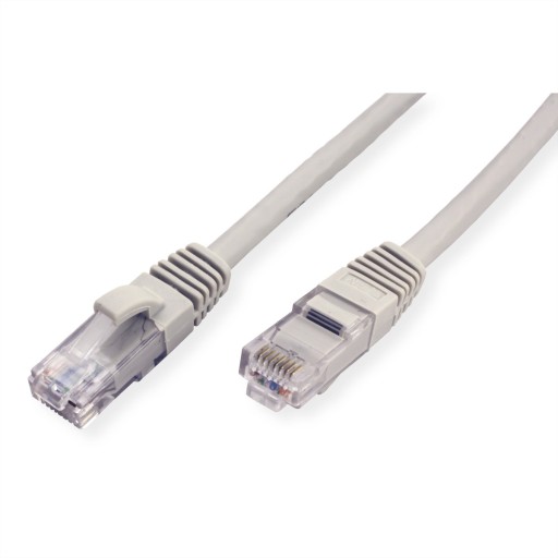 LAN UTP Cat.6A RJ45 sieťový kábel, šedý 2m