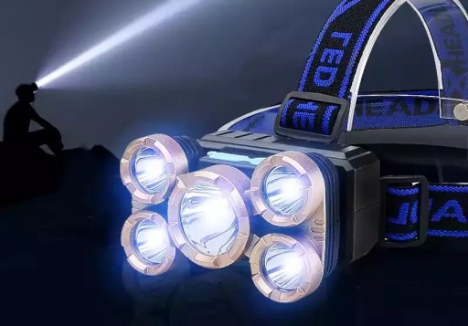 HLAVOVÁ LAMPA VÝKONNÁ HLAVOVÁ LAMPA NABÍJACIA USB LED