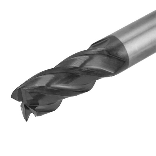 Tvrdokovová fréza VHM Fi4mm 4 čepele 45HRC AlTiN