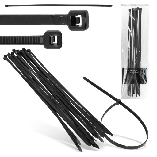 20x sťahovacie pásky Káblové pásky Zipsy 8,8 x 600 mm Silné UV sťahovacie pásky