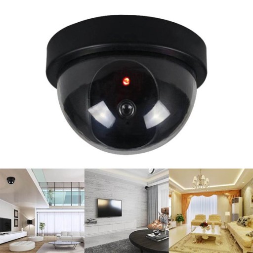 DUMMY CAMERA KAMERA BLIKAJÚCA DOME LED MONITOROVANIE