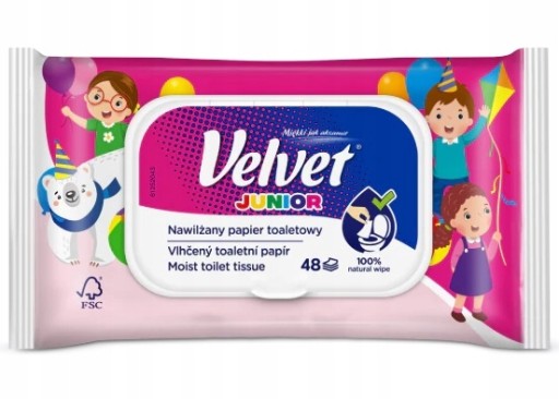 ZAMATOVÝ VLHČENÝ TOALETNÝ PAPIER JUNIOR 1 BAL.
