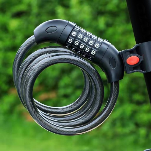 ZÁMOK NA BICYKEL S KÓDOVÝM KÓDOVÝM ZÁMKOM PRE zabezpečenie BIKE visiacim zámkom