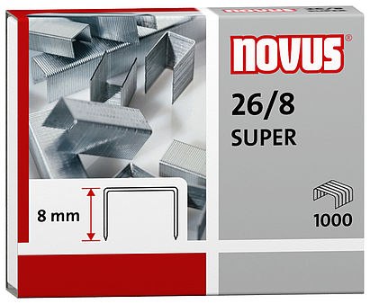 Sponky 26/8 SUPER 1000 kusov NOVUS 040-0199 Novus