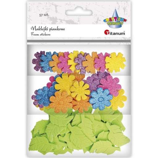 JARNÉ NÁLEPKY FLOWERS LEAVES trblietky MIX