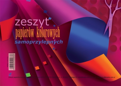 Zošit z farebných samolepiacich papierov A5/8k.