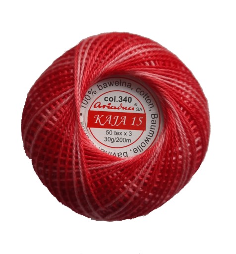 Cordonek KAJA 15 ARIADNA CIENI. KOL 340 červená