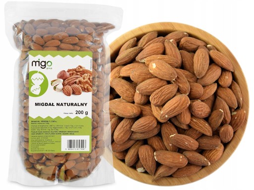 Prírodné MANDLE celé - 200g - MIGOgroup