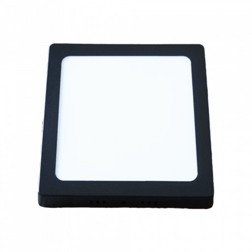 POVRCHOVÁ DOSKA LED 164x164 Štvorcová ČIERNA 12W 4000K 800lm ECO LIGHT