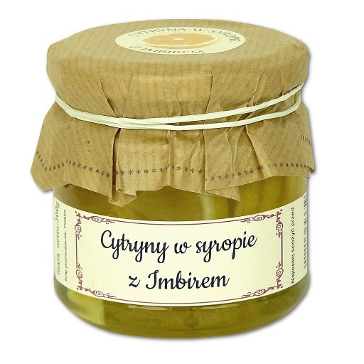 CITRÓNY SO ZÁZVOROM citrón v sirupe ČAJ 200g