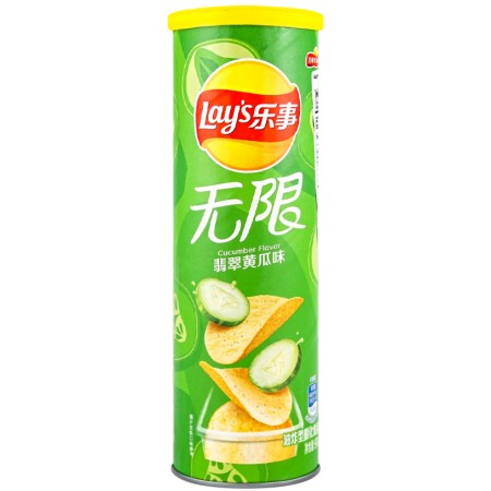 Lay's Cocumber Crisps s príchuťou uhorky v importnej tube 90g