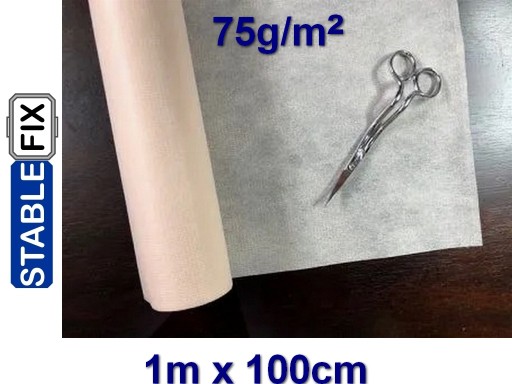 MEGA SOFT vlizelín 75g Výrez pre vyšívacie vyšívacie stroje 1m x 100cm